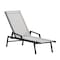 Flash Furniture Black/Gray Adjustable Chaise Lounge with Arms JJ-LC323-BLK-GRY-GG - alternate 4